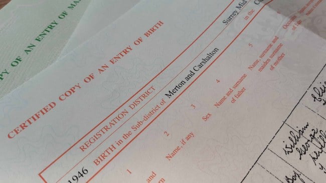 Birth Certificate Restoration
