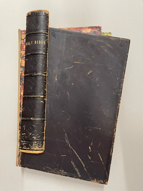 Large Leather Bible Repair